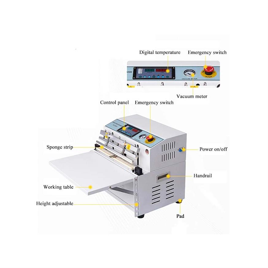 آلة تغليف فاكيوم بحجرة خارجية
