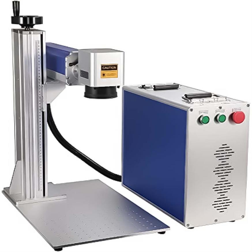 آلة حفر فايبر ليزر مكتبية يتم توصيلها مع الكمبيوتر 
