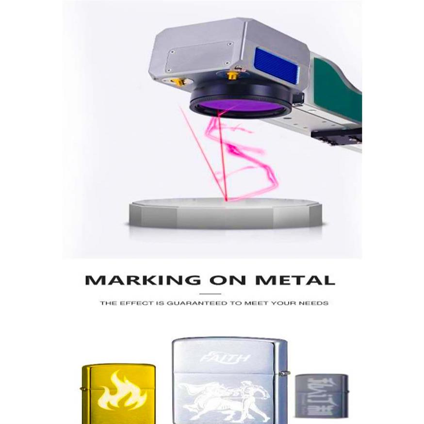 آلة حفر فايبر ليزر مكتبية يتم توصيلها مع الكمبيوتر 